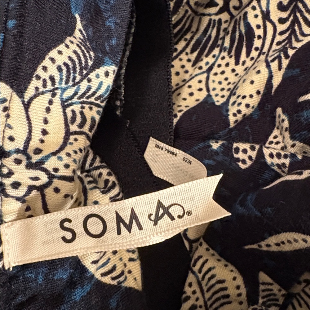 Soma Black, blue and Cream Floral Maxi halter Dress - Picture 5 of 8
